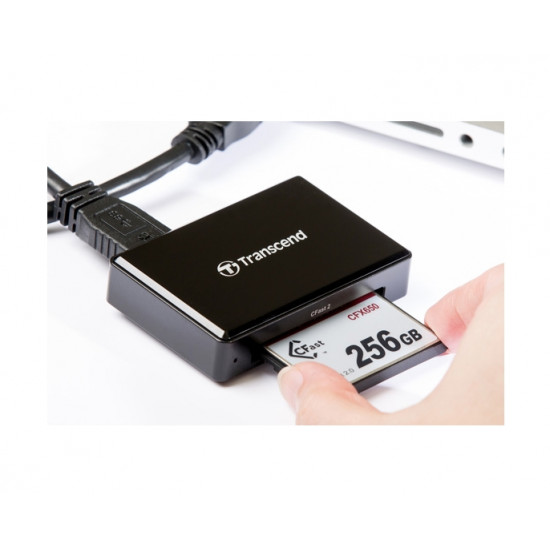 Transcend CFast Card Reader, USB 3.0/3.1 Gen 1 Transcend CFast Card Reader, USB 3.0/3.1 Gen 1