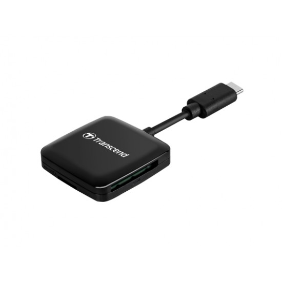 Transcend SD/microSD Card Reader, USB 3.2 Gen 1, Black, Type C Transcend SD/microSD Card Reader, USB 3.2 Gen 1, Black, Type C
