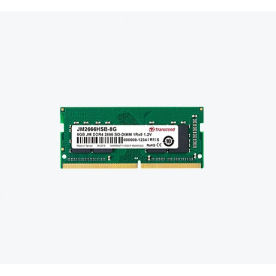 Transcend 4GB 260pin SO-DIMM DDR4 2666 1Rx8 512Mx8 CL19 1.2V Transcend 4GB 260pin SO-DIMM DDR4 2666 1Rx8 512Mx8 CL19 1.2V
