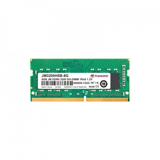 Transcend 8GB JM DDR4 3200Mhz SO-DIMM 1Rx8 1Gx8 CL22 1.2V Transcend 8GB JM DDR4 3200Mhz SO-DIMM 1Rx8 1Gx8 CL22 1.2V