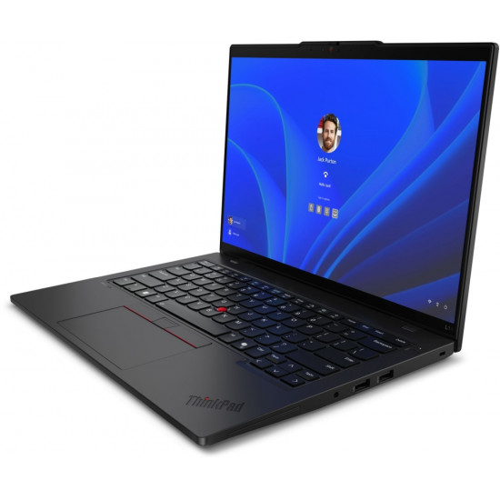 Лаптоп Lenovo ThinkPad L14 G5 Intel Core Ultra 7 155U (up to 4.8GHz, 12MB), 16GB DDR5-5600, 512GB SSD, 14" WUXGA (1920x1200) IPS AG, Intel Graphics, 5MP&IR Cam, Backlit KB, Black, WLAN, BT, SCR, FPR, Win11Pro, 3Y Onsite Лаптоп Lenovo ThinkPad L14 G5 Intel Core Ultra 7 155U (up to 4.8GHz, 12MB), 16GB DDR5-5600, 512GB SSD, 14" WUXGA (1920x1200) IPS AG, Intel Graphics, 5MP&IR Cam, Backlit KB, Black, WLAN, BT, SCR, FPR, Win11Pro, 3Y Onsite