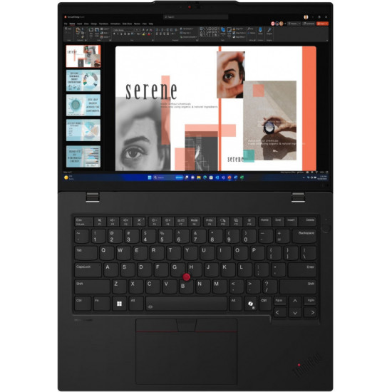 Лаптоп Lenovo ThinkPad L14 G5 Intel Core Ultra 7 155U (up to 4.8GHz, 12MB), 16GB DDR5-5600, 512GB SSD, 14" WUXGA (1920x1200) IPS AG, Intel Graphics, 5MP&IR Cam, Backlit KB, Black, WLAN, BT, SCR, FPR, Win11Pro, 3Y Onsite Лаптоп Lenovo ThinkPad L14 G5 Intel Core Ultra 7 155U (up to 4.8GHz, 12MB), 16GB DDR5-5600, 512GB SSD, 14" WUXGA (1920x1200) IPS AG, Intel Graphics, 5MP&IR Cam, Backlit KB, Black, WLAN, BT, SCR, FPR, Win11Pro, 3Y Onsite