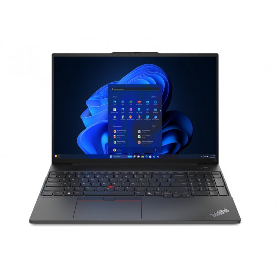 Лаптоп Lenovo ThinkPad E16 G2 AMD Ryzen 7 7735HS (up to 4.75GHz, 16MB), 32GB(16+16)DDR5-4800, 1TB SSD, 16" WUXGA (1920x1200) IPS AG, AMD Radeon 680M, FHD&IR Cam, Backlit KB, Black, WLAN, BT, 3cell, FPR, DOS, 3Y Onsite Лаптоп Lenovo ThinkPad E16 G2 AMD Ryzen 7 7735HS (up to 4.75GHz, 16MB), 32GB(16+16)DDR5-4800, 1TB SSD, 16" WUXGA (1920x1200) IPS AG, AMD Radeon 680M, FHD&IR Cam, Backlit KB, Black, WLAN, BT, 3cell, FPR, DOS, 3Y Onsite