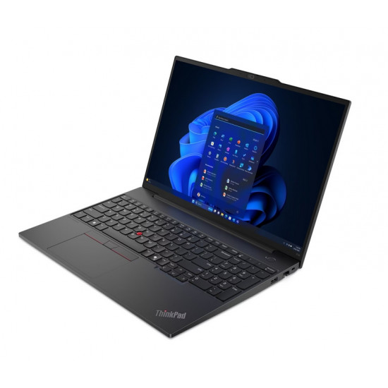 Лаптоп Lenovo ThinkPad E16 G2 AMD Ryzen 7 7735HS (up to 4.75GHz, 16MB), 32GB(16+16)DDR5-4800, 1TB SSD, 16" WUXGA (1920x1200) IPS AG, AMD Radeon 680M, FHD&IR Cam, Backlit KB, Black, WLAN, BT, 3cell, FPR, DOS, 3Y Onsite Лаптоп Lenovo ThinkPad E16 G2 AMD Ryzen 7 7735HS (up to 4.75GHz, 16MB), 32GB(16+16)DDR5-4800, 1TB SSD, 16" WUXGA (1920x1200) IPS AG, AMD Radeon 680M, FHD&IR Cam, Backlit KB, Black, WLAN, BT, 3cell, FPR, DOS, 3Y Onsite