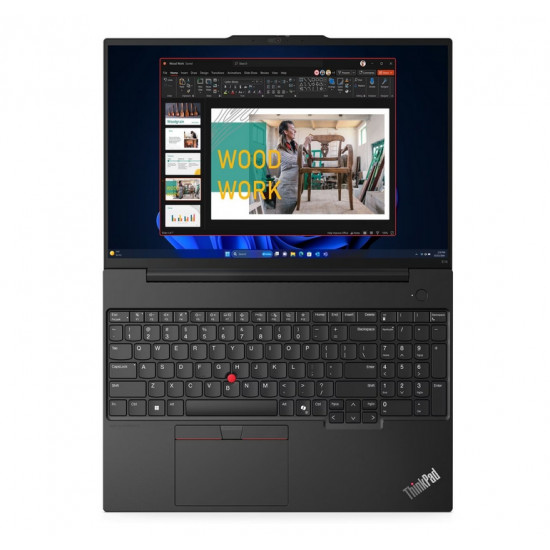 Лаптоп Lenovo ThinkPad E16 G2 AMD Ryzen 7 7735HS (up to 4.75GHz, 16MB), 32GB(16+16)DDR5-4800, 1TB SSD, 16" WUXGA (1920x1200) IPS AG, AMD Radeon 680M, FHD&IR Cam, Backlit KB, Black, WLAN, BT, 3cell, FPR, DOS, 3Y Onsite Лаптоп Lenovo ThinkPad E16 G2 AMD Ryzen 7 7735HS (up to 4.75GHz, 16MB), 32GB(16+16)DDR5-4800, 1TB SSD, 16" WUXGA (1920x1200) IPS AG, AMD Radeon 680M, FHD&IR Cam, Backlit KB, Black, WLAN, BT, 3cell, FPR, DOS, 3Y Onsite