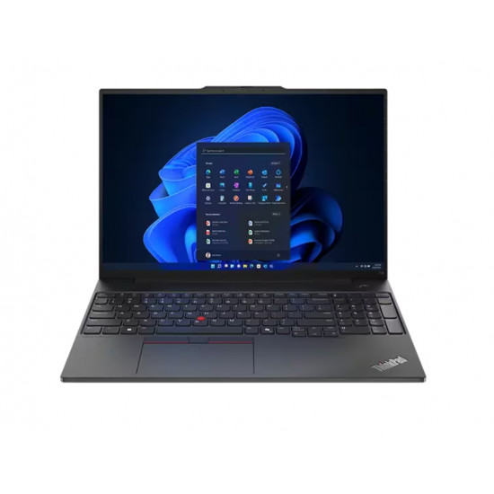 Лаптоп Lenovo ThinkPad E16 G2 Intel Core Ultra 7 155H (up to 4.8GHz, 24MB), 32GB(16+16) DDR5-5600, 1TB SSD, 16" WUXGA (1920x1200) IPS AG, Intel Arc Graphics, FHD&IR Cam, Backlit KB, Black, WLAN, BT, 3cell, FPR, DOS, 3Y Onsite Лаптоп Lenovo ThinkPad E16 G2 Intel Core Ultra 7 155H (up to 4.8GHz, 24MB), 32GB(16+16) DDR5-5600, 1TB SSD, 16" WUXGA (1920x1200) IPS AG, Intel Arc Graphics, FHD&IR Cam, Backlit KB, Black, WLAN, BT, 3cell, FPR, DOS, 3Y Onsite
