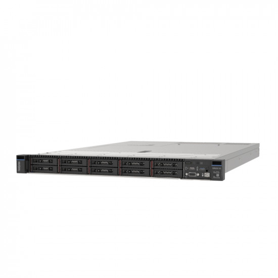 Сървър Lenovo ThinkSystem SR630 V3, Xeon Silver 4510 (12C 2.4GHz 30MB Cache/150W), 32GB (1x32GB, 4800MHz 1Rx4 DDR5 RDIMM), 4x 3.5" SAS/SATA, 9350-8i 2GB, 1x1100W Titanium, 6 Performance Fans, XCC2 Platinum, Toolless V2 Rails Сървър Lenovo ThinkSystem SR630 V3, Xeon Silver 4510 (12C 2.4GHz 30MB Cache/150W), 32GB (1x32GB, 4800MHz 1Rx4 DDR5 RDIMM), 4x 3.5" SAS/SATA, 9350-8i 2GB, 1x1100W Titanium, 6 Performance Fans, XCC2 Platinum, Toolless V2 Rails