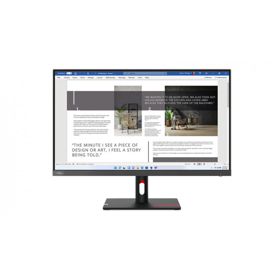 Lenovo ThinkVision S27i-30 27" FHD IPS, 16:9, 1920x1080, 6 ms, 1300:1, 100Hz, Tilt Stand, 2xHDMI, VGA Lenovo ThinkVision S27i-30 27" FHD IPS, 16:9, 1920x1080, 6 ms, 1300:1, 100Hz, Tilt Stand, 2xHDMI, VGA