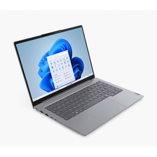 Лаптоп Lenovo ThinkBook 14 G7 Intel Core Ultra 7 155H (up to 4.8GHz, 24MB), 16GB DDR5-5600, 512GB SSD, 14" WUXGA (1920x1200) IPS AG, Intel Arc Graphics, FHD 1080p&IR Cam, Backlit KB, 3 cell, WLAN, BT, FPR, DOS, 3Y CCI Лаптоп Lenovo ThinkBook 14 G7 Intel Core Ultra 7 155H (up to 4.8GHz, 24MB), 16GB DDR5-5600, 512GB SSD, 14" WUXGA (1920x1200) IPS AG, Intel Arc Graphics, FHD 1080p&IR Cam, Backlit KB, 3 cell, WLAN, BT, FPR, DOS, 3Y CCI