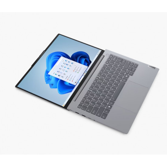 Лаптоп Lenovo ThinkBook 14 G7 Intel Core Ultra 7 155H (up to 4.8GHz, 24MB), 16GB DDR5-5600, 512GB SSD, 14" WUXGA (1920x1200) IPS AG, Intel Arc Graphics, FHD 1080p&IR Cam, Backlit KB, 3 cell, WLAN, BT, FPR, DOS, 3Y CCI Лаптоп Lenovo ThinkBook 14 G7 Intel Core Ultra 7 155H (up to 4.8GHz, 24MB), 16GB DDR5-5600, 512GB SSD, 14" WUXGA (1920x1200) IPS AG, Intel Arc Graphics, FHD 1080p&IR Cam, Backlit KB, 3 cell, WLAN, BT, FPR, DOS, 3Y CCI