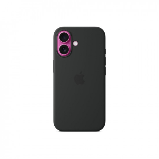 Apple iPhone 16 Plus Silicone Case with MagSafe - Black Apple iPhone 16 Plus Silicone Case with MagSafe - Black