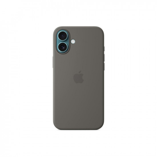 Apple iPhone 16 Plus Silicone Case with MagSafe - Stone Grey Apple iPhone 16 Plus Silicone Case with MagSafe - Stone Grey