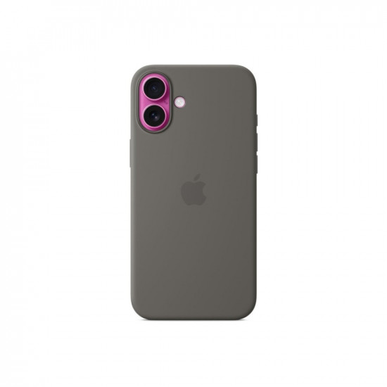 Apple iPhone 16 Plus Silicone Case with MagSafe - Stone Grey Apple iPhone 16 Plus Silicone Case with MagSafe - Stone Grey