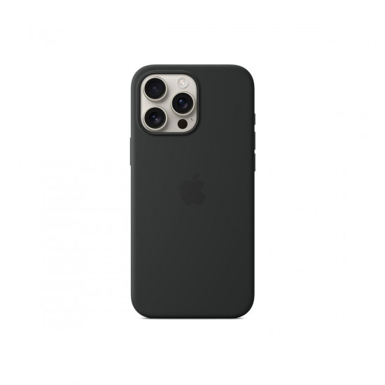 Apple iPhone 16 Pro Max Silicone Case with MagSafe - Black Apple iPhone 16 Pro Max Silicone Case with MagSafe - Black
