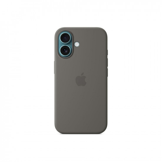 Apple iPhone 16 Silicone Case with MagSafe - Stone Grey Apple iPhone 16 Silicone Case with MagSafe - Stone Grey