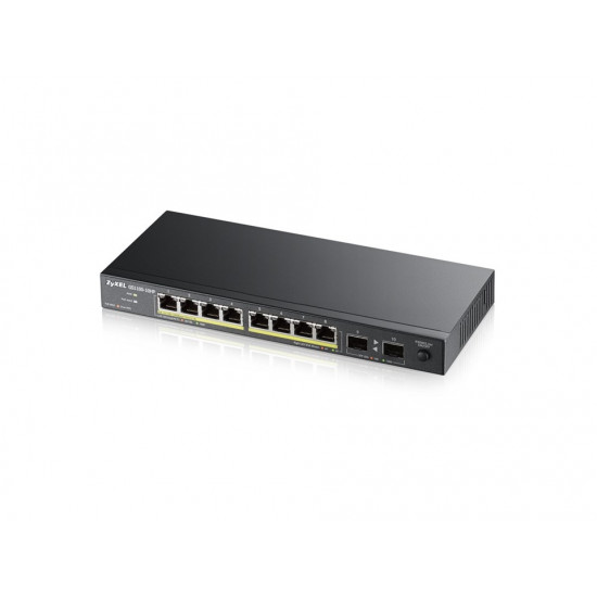 Zyxel GS1100-10HP v2, unmanage PoE 8x Gigabit, 2x Fiber Uplink, 120 Watt PoE Zyxel GS1100-10HP v2, unmanage PoE 8x Gigabit, 2x Fiber Uplink, 120 Watt PoE