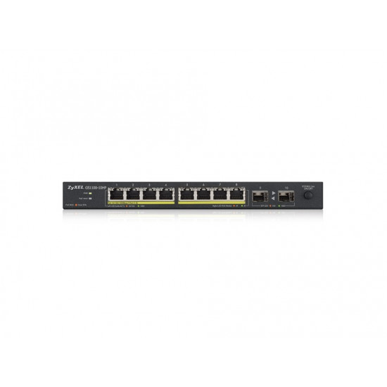 Zyxel GS1100-10HP v2, unmanage PoE 8x Gigabit, 2x Fiber Uplink, 120 Watt PoE Zyxel GS1100-10HP v2, unmanage PoE 8x Gigabit, 2x Fiber Uplink, 120 Watt PoE