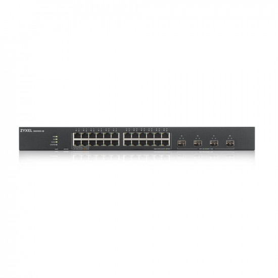 ZyXEL XGS1935-28, 28 Port Lite-L3 Smart Managed Switch, 24x Gigabit Copper and 4x 10G SFP+, hybrid mode, standalone or NebulaFlex Cloud
