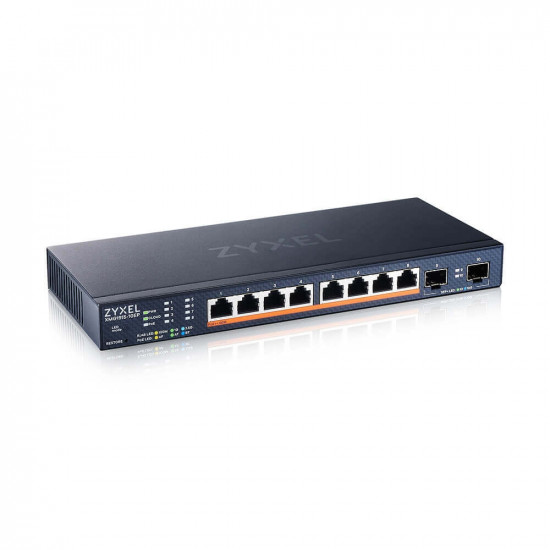 ZyXEL XMG1915-10EP, 8-port 2.5GbE, 2 SFP+, 8 x PoE++ 130W Smart Switch, hybird mode, standalone or NebulaFlex Cloud
