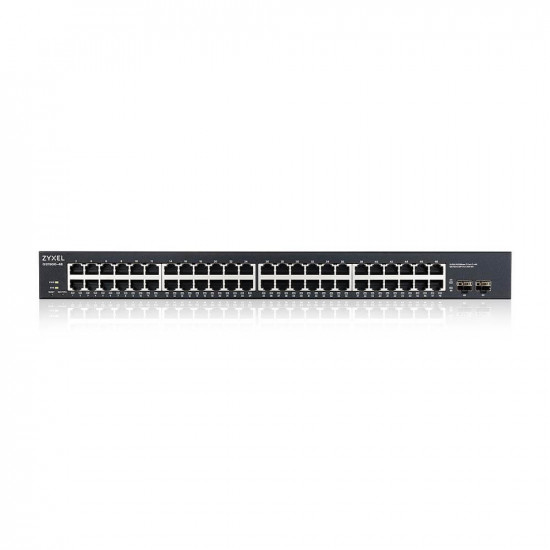 Zyxel GS1900-48 v2, 48-port GbE L2 Smart Switch, rackmount Zyxel GS1900-48 v2, 48-port GbE L2 Smart Switch, rackmount