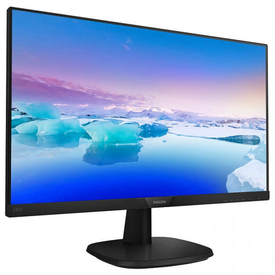 Philips 243V7QJABF, 23.6" Wide IPS LED, 5 ms, 1000:1, 200M:1 DCR, 250 cd/m2, 1920x1080 FullHD, HDMI, Speakers, DP, Black Philips 243V7QJABF, 23.6" Wide IPS LED, 5 ms, 1000:1, 200M:1 DCR, 250 cd/m2, 1920x1080 FullHD, HDMI, Speakers, DP, Black
