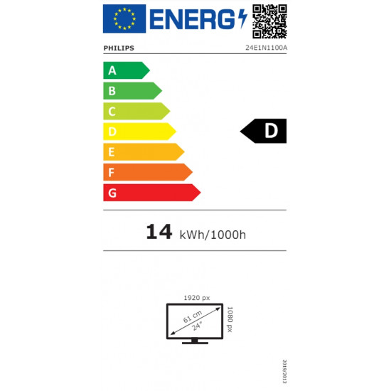 Philips 24E1N1100A, 23.8" IPS WLED, 1920x1080@100Hz, 4ms GtG, 1ms MPRT, 250cd m/2, 1300:1, Mega Infinity DCR, Adaptive Sync, FlickerFree, Low Blue Mode, 2Wx2, Tilt, D-SUB, HDMI Philips 24E1N1100A, 23.8" IPS WLED, 1920x1080@100Hz, 4ms GtG, 1ms MPRT, 250cd m/2, 1300:1, Mega Infinity DCR, Adaptive Sync, FlickerFree, Low Blue Mode, 2Wx2, Tilt, D-SUB, HDMI