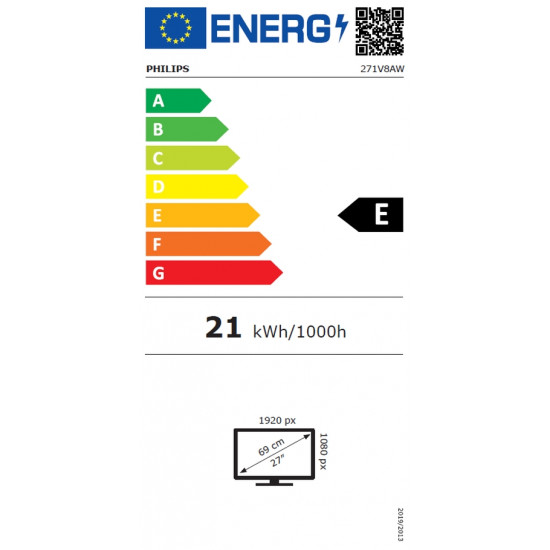 Philips 271V8AW, 27" IPS WLED, 1920x1080@75Hz, 4ms GtG, 250cd m/2, 1000:1, Mega Infinity DCR, Adaptive Sync, FlickerFree, Low Blue Mode, 2Wx2, Tilt, D-SUB, HDMI, White Philips 271V8AW, 27" IPS WLED, 1920x1080@75Hz, 4ms GtG, 250cd m/2, 1000:1, Mega Infinity DCR, Adaptive Sync, FlickerFree, Low Blue Mode, 2Wx2, Tilt, D-SUB, HDMI, White