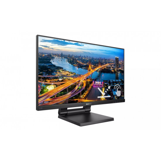 Philips 222B1TC/00, 21.5" Touch (anti-glare), IPS, WLED, 1920x1080@75Hz, 4ms GTG, 250cd m/2, 1000:1, DCR 50M:1, Adaptive Sync, FlickerFree, Low Blue Mode, 2Wx2, Tilt, Height Adjust, D-SUB, HDMI, DP, USB hub