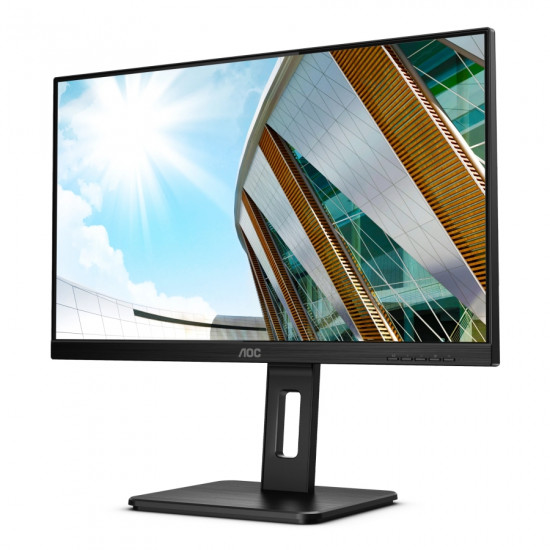AOC Q24P2Q, 23.8" IPS WLED, 2560x1440@75Hz, 4ms GtG, 250cd m/2, 1000:1, DCR 50M:1, FlickerFree, Low Blue Light, 2Wx2, Tilt, Height Adjust, Pivot, Swivel, D-SUB, HDMI, DP, USB hub AOC Q24P2Q, 23.8" IPS WLED, 2560x1440@75Hz, 4ms GtG, 250cd m/2, 1000:1, DCR 50M:1, FlickerFree, Low Blue Light, 2Wx2, Tilt, Height Adjust, Pivot, Swivel, D-SUB, HDMI, DP, USB hub