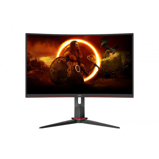AOC C27G2Z3/BK, 27" Curved 1500R VA WLED, 1920x1080@280Hz, 1ms GtG, 0.5MPRT, 300cd m/2, 4000:1, 80M:1 DCR, Adaptive Sync, FlickerFree, Blue Light tech. Soft., Tilt, Height Adjust, Swivel, 2xHDMI, DP AOC C27G2Z3/BK, 27" Curved 1500R VA WLED, 1920x1080@280Hz, 1ms GtG, 0.5MPRT, 300cd m/2, 4000:1, 80M:1 DCR, Adaptive Sync, FlickerFree, Blue Light tech. Soft., Tilt, Height Adjust, Swivel, 2xHDMI, DP