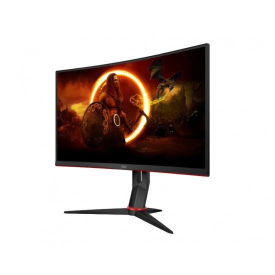 AOC C27G2Z3/BK, 27" Curved 1500R VA WLED, 1920x1080@280Hz, 1ms GtG, 0.5MPRT, 300cd m/2, 4000:1, 80M:1 DCR, Adaptive Sync, FlickerFree, Blue Light tech. Soft., Tilt, Height Adjust, Swivel, 2xHDMI, DP AOC C27G2Z3/BK, 27" Curved 1500R VA WLED, 1920x1080@280Hz, 1ms GtG, 0.5MPRT, 300cd m/2, 4000:1, 80M:1 DCR, Adaptive Sync, FlickerFree, Blue Light tech. Soft., Tilt, Height Adjust, Swivel, 2xHDMI, DP