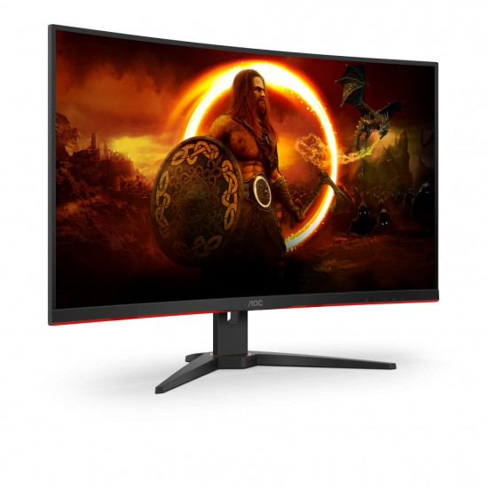 AOC C32G2ZE/BK, 31.5" Curved 1500R, VA, WLED, 1920x1080@240Hz, 4ms GtG, 1ms MPRT, 300cd/m2, 4000:1, DCR 80M:1, FreeSync, FlickerFree, Low Blue Light, Tilt, 2xHDMI, DP AOC C32G2ZE/BK, 31.5" Curved 1500R, VA, WLED, 1920x1080@240Hz, 4ms GtG, 1ms MPRT, 300cd/m2, 4000:1, DCR 80M:1, FreeSync, FlickerFree, Low Blue Light, Tilt, 2xHDMI, DP