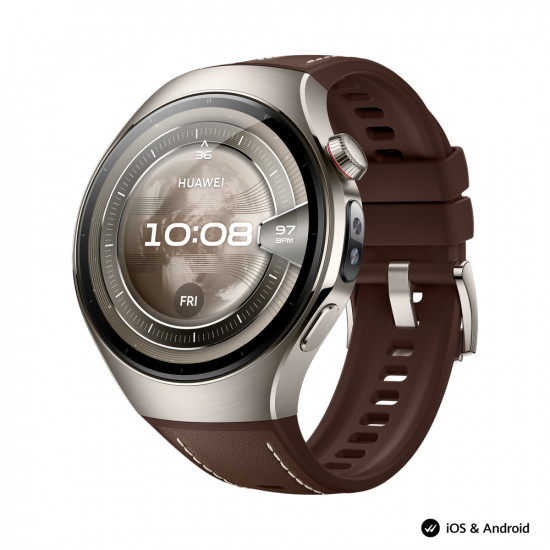 Часовник Huawei Watch 5, Rates-L29L, Brown + Huawei FreeBuds 6i White Часовник Huawei Watch 5, Rates-L29L, Brown + Huawei FreeBuds 6i White
