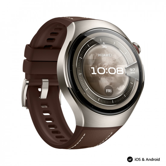 Часовник Huawei Watch 5, Rates-L29L, Brown + Huawei FreeBuds 6i White Часовник Huawei Watch 5, Rates-L29L, Brown + Huawei FreeBuds 6i White
