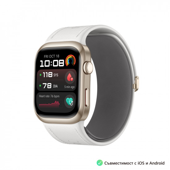 Часовник Huawei Watch D2 LCA-B11, Gold, 1.82" Amoled, Airbag/Strap Size 26mm, Ambulatory 24H Blood Pressure, HR monitoring PPG 6.0, Rotating crown, IP68, Speaker&Micophone, Dual-band, Battery 524mAh Часовник Huawei Watch D2 LCA-B11, Gold, 1.82" Amoled, Airbag/Strap Size 26mm, Ambulatory 24H Blood Pressure, HR monitoring PPG 6.0, Rotating crown, IP68, Speaker&Micophone, Dual-band, Battery 524mAh