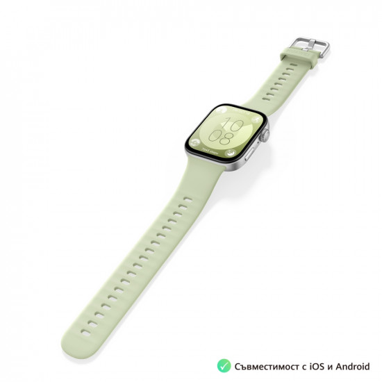 Часовник Huawei Watch Fit 3 Green, Solo-B09S, Solo-B09S, 1.82" AMOLED, 480x408, SPO2, BT5.0, 5ATM, 400mAh Часовник Huawei Watch Fit 3 Green, Solo-B09S, Solo-B09S, 1.82" AMOLED, 480x408, SPO2, BT5.0, 5ATM, 400mAh