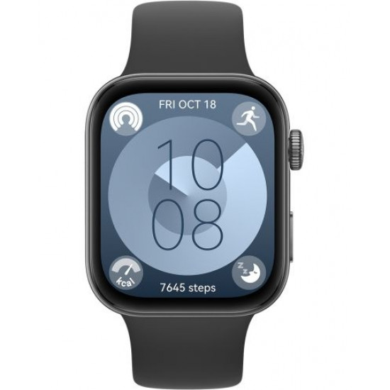 Часовник Huawei Watch Fit 3 Midnight Black, Solo-B09S, 1.82" AMOLED, 480x408, SPO2, BT5.0, 5ATM, 400mAh Часовник Huawei Watch Fit 3 Midnight Black, Solo-B09S, 1.82" AMOLED, 480x408, SPO2, BT5.0, 5ATM, 400mAh