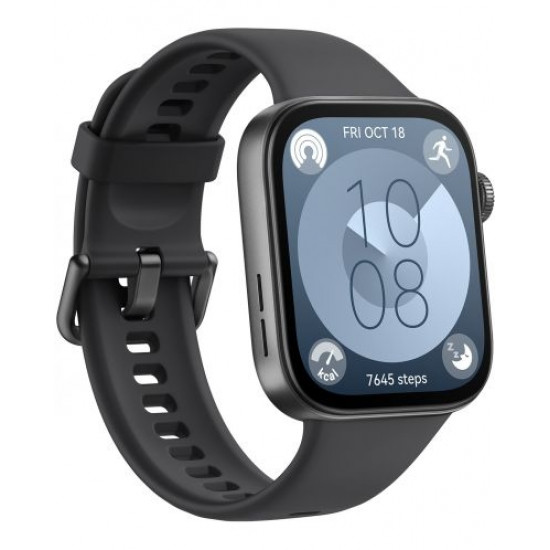 Часовник Huawei Watch Fit 3 Midnight Black, Solo-B09S, 1.82" AMOLED, 480x408, SPO2, BT5.0, 5ATM, 400mAh Часовник Huawei Watch Fit 3 Midnight Black, Solo-B09S, 1.82" AMOLED, 480x408, SPO2, BT5.0, 5ATM, 400mAh