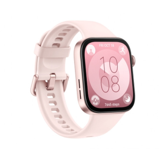 Часовник Huawei Watch Fit 3 Nebula Pink, Solo-B09S, 1.82" AMOLED, 480x408, SPO2, BT5.0, 5ATM, 400mAh Часовник Huawei Watch Fit 3 Nebula Pink, Solo-B09S, 1.82" AMOLED, 480x408, SPO2, BT5.0, 5ATM, 400mAh