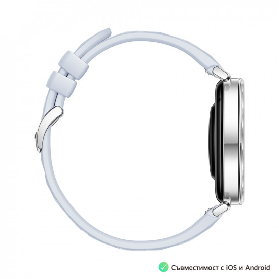 Часовник Huawei Watch GT5 Jana-B19FC, 1.32", Amoled 466x466 PPI 352, , BT5.2 BLE/BR/EDR, 5ATM, 524mAh, Screenshot sharing, support message input, message notifications, Battery life up to 7 days,Compatible with iOS and Android devices, Blue Fluoroela Часовник Huawei Watch GT5 Jana-B19FC, 1.32", Amoled 466x466 PPI 352, , BT5.2 BLE/BR/EDR, 5ATM, 524mAh, Screenshot sharing, support message input, message notifications, Battery life up to 7 days,Compatible with iOS and Android devices, Blue Fluoroela
