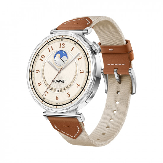 Часовник Huawei Watch GT5 Jana-B19W, 1.32", Amoled 466x466 PPI 352, , BT5.2 BLE/BR/EDR, 5ATM, 524mAh, Screenshot sharing, support message input, message notifications, Battery life up to 7 days, Compatible with iOS and Android devices, Brown Woven Часовник Huawei Watch GT5 Jana-B19W, 1.32", Amoled 466x466 PPI 352, , BT5.2 BLE/BR/EDR, 5ATM, 524mAh, Screenshot sharing, support message input, message notifications, Battery life up to 7 days, Compatible with iOS and Android devices, Brown Woven