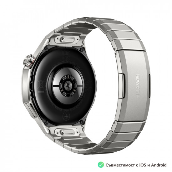 Часовник Huawei Watch GT5 Pro Vili-B29M, 1.43", Amoled, 466x466, PPI 326, BT5.2, BLE/BR/EDR, 524mAh, 40-meter free diving, HUAWEI TruSense System, ECG analysis, Battery life up to 14 days, Compatible with iOS and Android devices, Titanium Часовник Huawei Watch GT5 Pro Vili-B29M, 1.43", Amoled, 466x466, PPI 326, BT5.2, BLE/BR/EDR, 524mAh, 40-meter free diving, HUAWEI TruSense System, ECG analysis, Battery life up to 14 days, Compatible with iOS and Android devices, Titanium