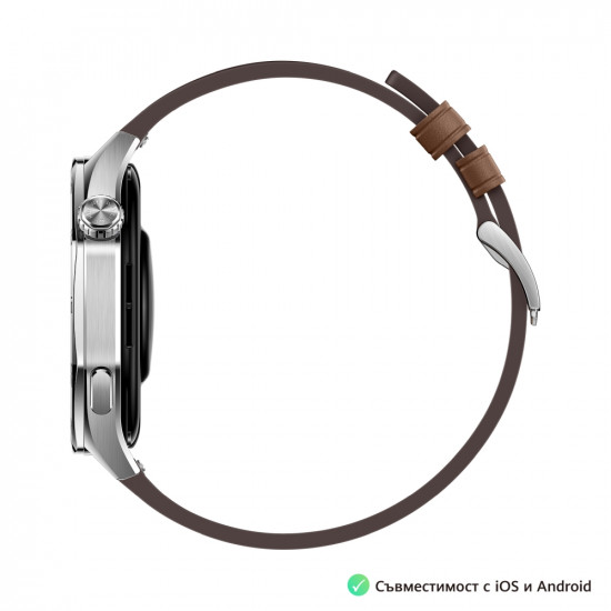 Часовник Huawei Watch GT5 Vili-B19L, 1.43", Amoled 466x466 PPI 326, BT5.2 BLE/BR/EDR, 5ATM, 524mAh, Screenshot sharing, support message input, message notifications, Battery life up to 14 days, Compatible with iOS and Android devices, Brown Leather Часовник Huawei Watch GT5 Vili-B19L, 1.43", Amoled 466x466 PPI 326, BT5.2 BLE/BR/EDR, 5ATM, 524mAh, Screenshot sharing, support message input, message notifications, Battery life up to 14 days, Compatible with iOS and Android devices, Brown Leather