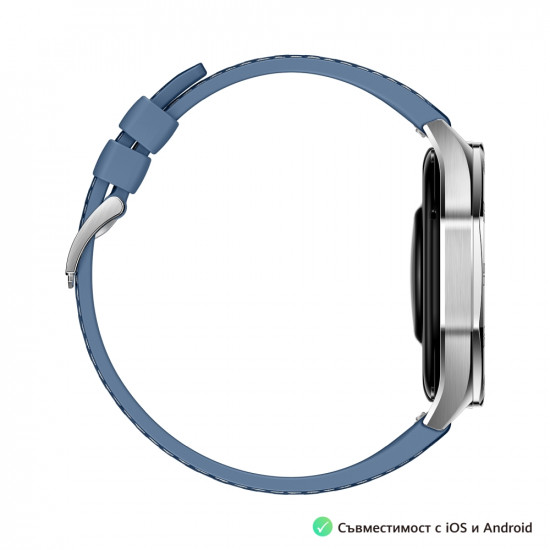 Часовник Huawei Watch GT5 Vili-B19W, 1.43", Amoled 466x466 PPI 326, BT5.2 BLE/BR/EDR, 5ATM, 524mAh, Screenshot sharing, support message input, message notifications, Battery life up to 14 days, Compatible with iOS and Android devices, Blue Woven Часовник Huawei Watch GT5 Vili-B19W, 1.43", Amoled 466x466 PPI 326, BT5.2 BLE/BR/EDR, 5ATM, 524mAh, Screenshot sharing, support message input, message notifications, Battery life up to 14 days, Compatible with iOS and Android devices, Blue Woven