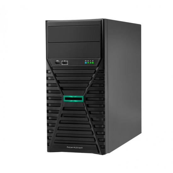 Сървър HPE ML30 G11, E-2414, 16GB-U, 4LFF-NHP, 350W PS Server Сървър HPE ML30 G11, E-2414, 16GB-U, 4LFF-NHP, 350W PS Server