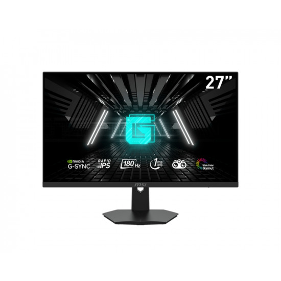 MSI G274F, 27", 180Hz, Rapid IPS, 1ms, 1920x1080 FHD, Nvidia G-sync compatible, Night Vision, Anti-Flicker, Less Blue Light, 250 nits, 1000:1, 100M:1, 2x HDMI, 1x DP, 1x Earphone out, Tilt, Console mode, Frameless, Vesa 75, Windows 11 Auto HDR suppor MSI G274F, 27", 180Hz, Rapid IPS, 1ms, 1920x1080 FHD, Nvidia G-sync compatible, Night Vision, Anti-Flicker, Less Blue Light, 250 nits, 1000:1, 100M:1, 2x HDMI, 1x DP, 1x Earphone out, Tilt, Console mode, Frameless, Vesa 75, Windows 11 Auto HDR suppor