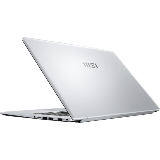 Лаптоп MSI Modern 15 F13MG, i5-1334U (10C/12T, up to 4.60 GHz, 12 MB) , 15.6" FHD (1920x1080), IPS-Level, Iris Xe Graphics, 16GB DDR4 2x8 (3200MHz), 512GB PCIe Gen4x4 SSD, Intel Wi-Fi 6E, BT v5.3, Backlit KBD White, Copilot Key, 3 cell, Platinum Gray