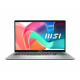 Лаптоп MSI Modern 15 F1MG, Intel Core 5 processor 120U (10C/12T, up to 5 GHz, 12 MB), 15.6" FHD (1920x1080), IPS-Level, Intel Graphics 96EU 1.3 GHz, 16GB DDR4 2x8 3200MHz, 512GB PCIe Gen4x4 SSD, Intel WiFi 6E, BT v5.3, Backlit KBD White, Urban Silver