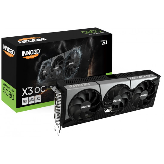 Inno3D GeForce RTX 5080 16GB GDDR7 X3 OC Inno3D GeForce RTX 5080 16GB GDDR7 X3 OC