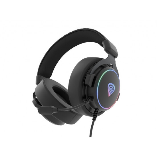Genesis Headset Neon 764 with microphone, RGB illumination, USB, Black Genesis Headset Neon 764 with microphone, RGB illumination, USB, Black